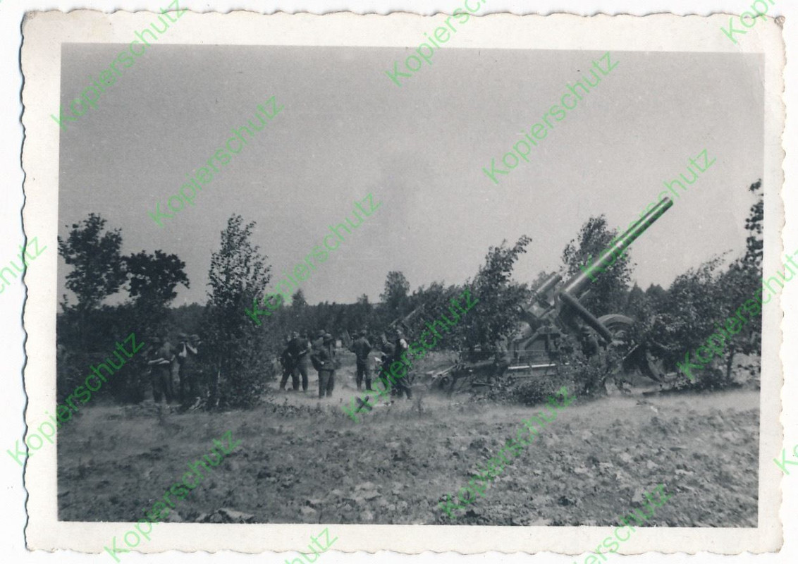 Altes orig. Foto Geschütz Technik 21cm Mörser 18 Artillerie 1
