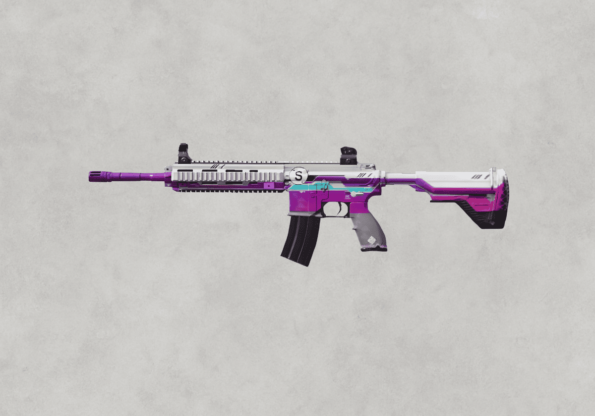 سكن M416 Cross Space – ثيم فضائي مع تأثيرات نيون