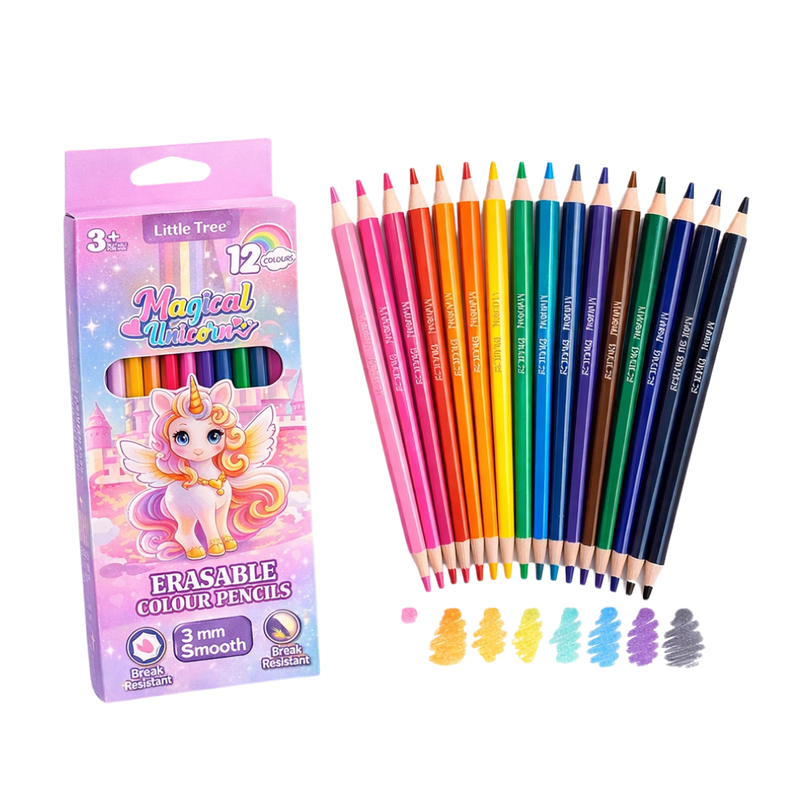 Unicorn Erasable Colour Pencil, Purple