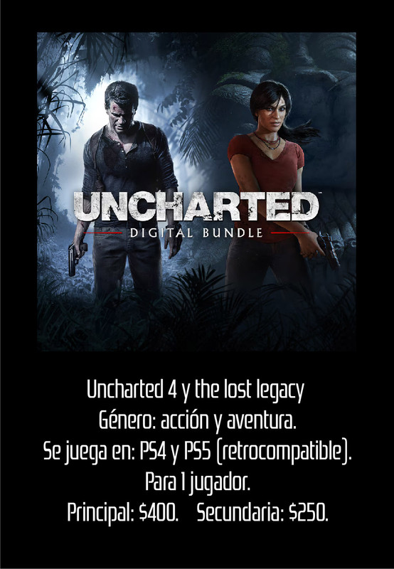 Uncharted 4 y The Lost Legacy