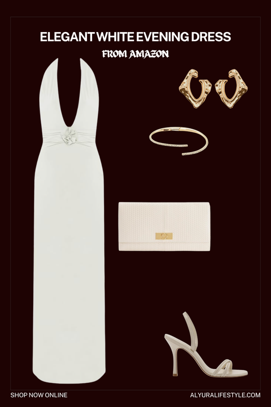 Elegant White Evening Dress | Timeless Amazon Look ✨