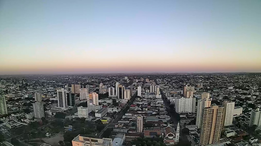 Campo Grande nesta manhã de quinta-feira