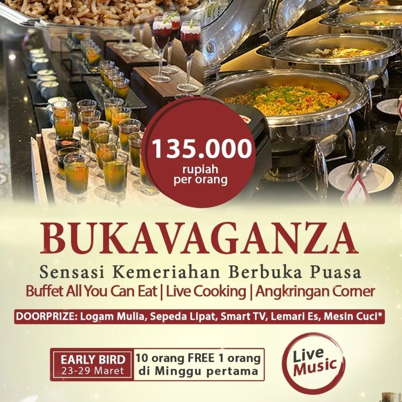 Hotel Dafam Pacific Caesar, hotel di Surabaya yang menawarkan paket bukber all you can eat.