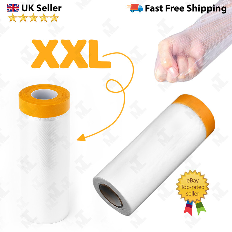 Pre-Taped Masking Film Roll