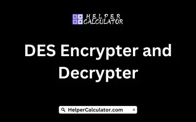 DES Encrypter and Decrypter