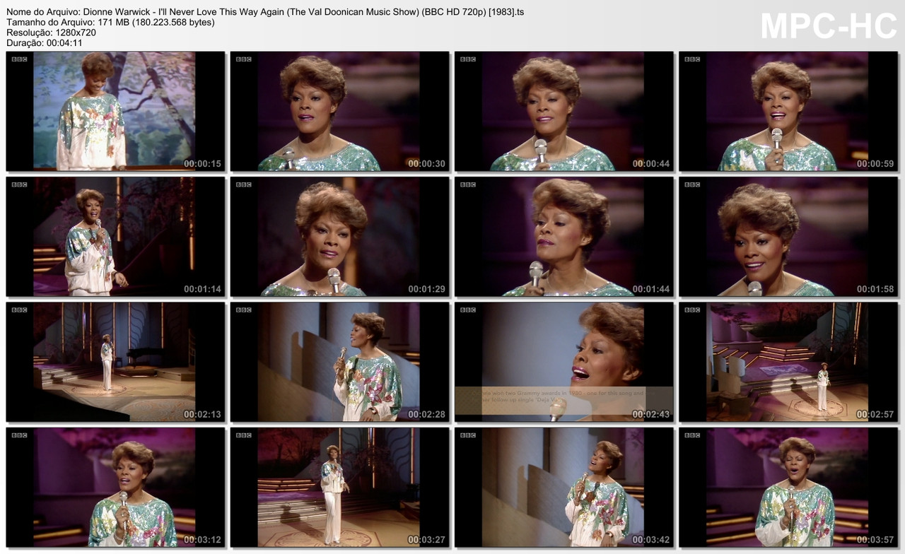 Dionne Warwick - I'll Never Love This Way Again (The Val Doonican Music Show) (BBC HD 720p) [1983].m