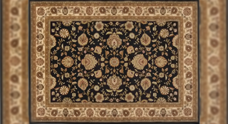 Conveniently pet and kid-friendly, this easy-care rug is also well-suited for high-traffic areas.Traditional Style black color.