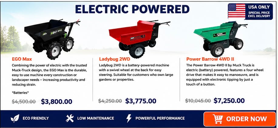 US Gas Powered Wheelbarrows