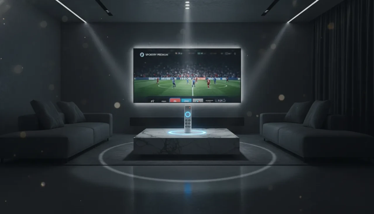 Fire TV Stick IPTV Einrichtung: Fire OS Entwickleroptionen Menue mit aktivierter Einstellung Apps aus unbekannten Quellen und geoeffneter Downloader App