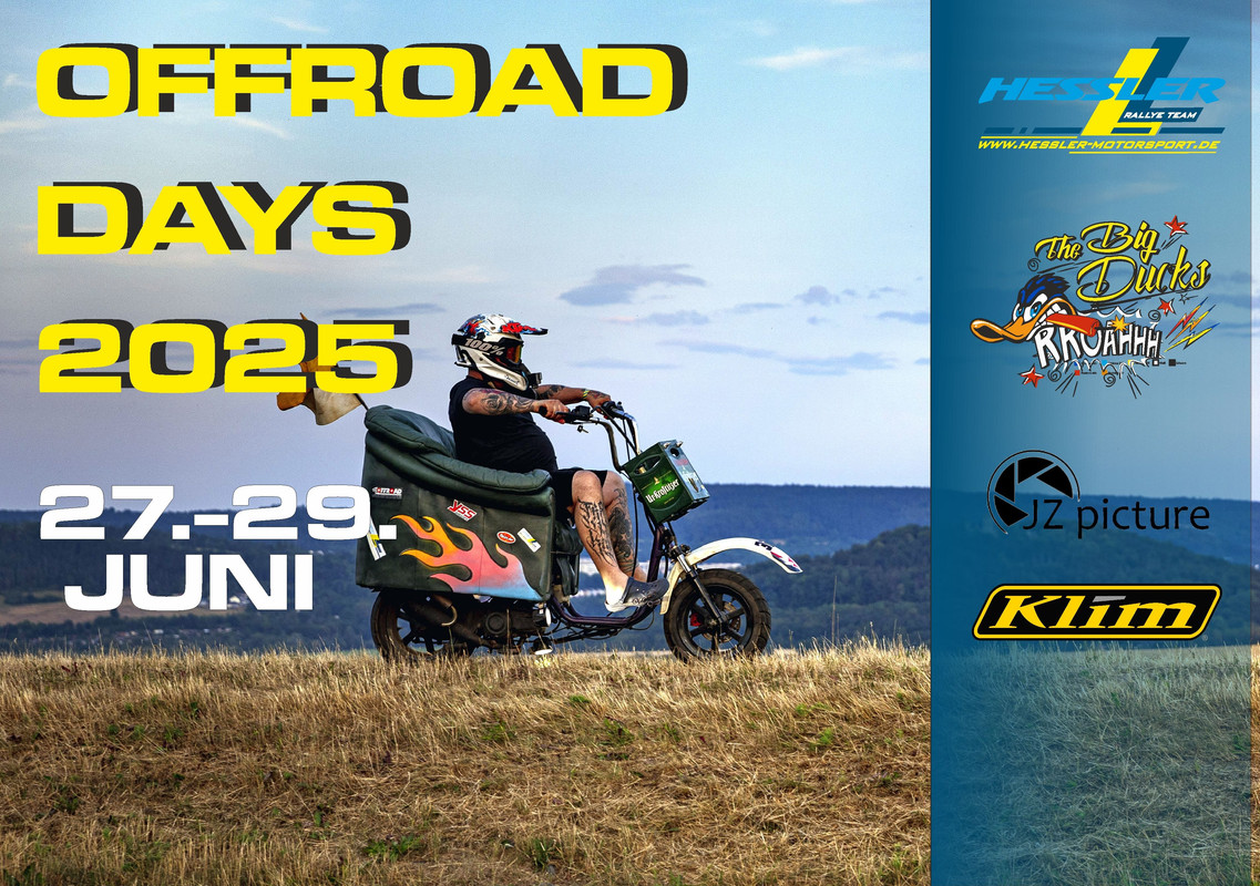 OFFROAD DAYS Sommer 27.-29. Juni 2025 - "Zuschauen und campen"