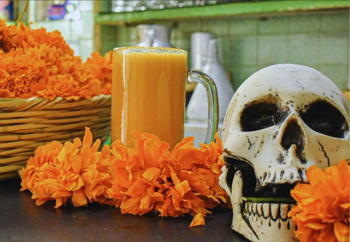 Conoce la receta de Día de Muertos para hacer pulque de flor de cempasúchil