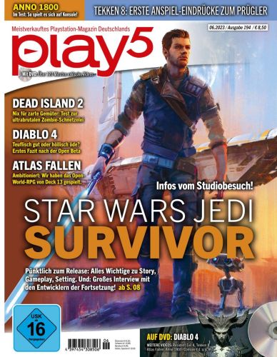 Cover: Play5 Das Playstation Magazin No 06 Juni 2023