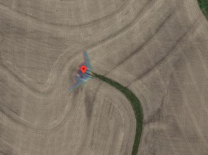 Potret pesawat B-2 Spirit yang terekam kamera Google Maps.