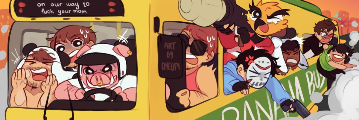 we're all the banana bus squad