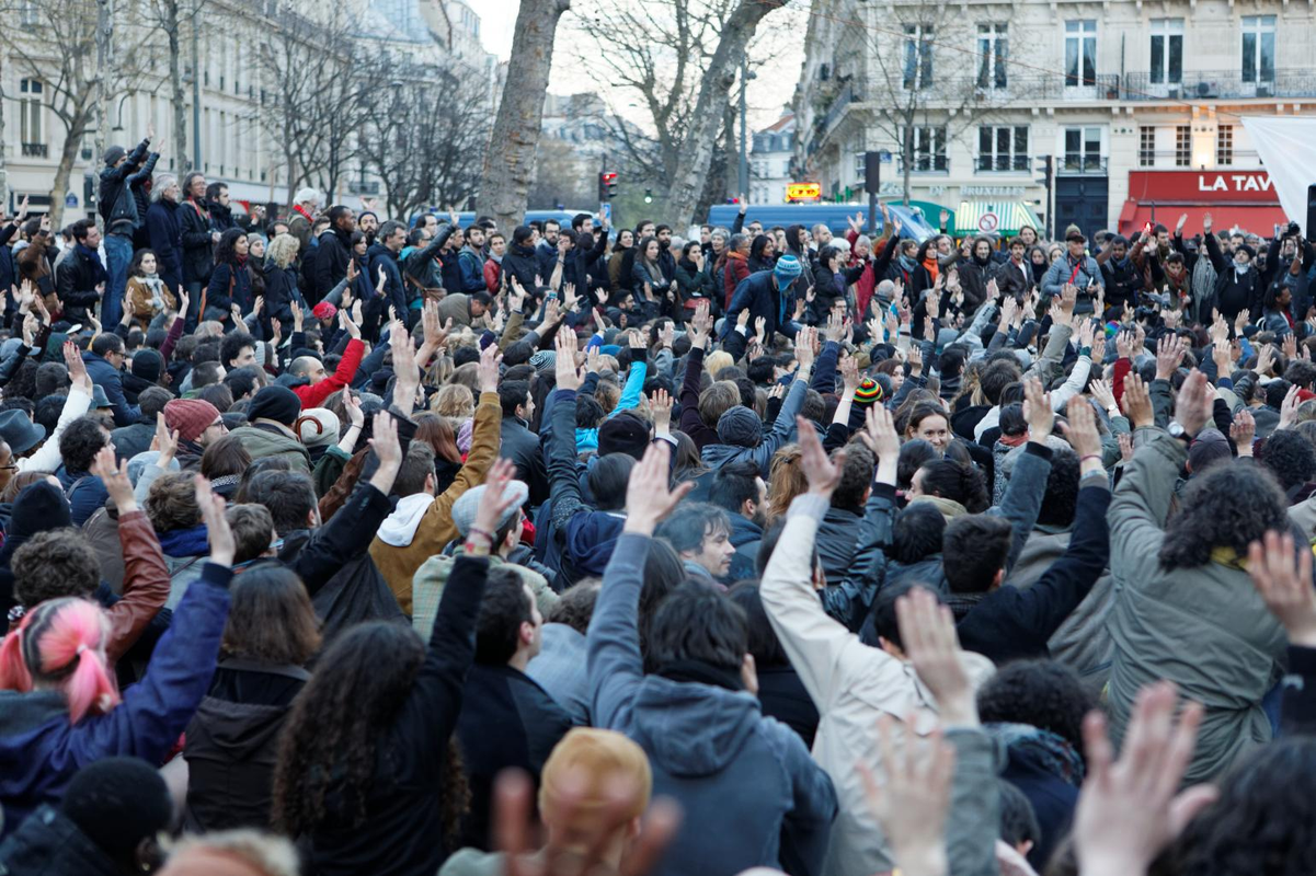 Photographie des manifestations étudiantes d'Août 2013.