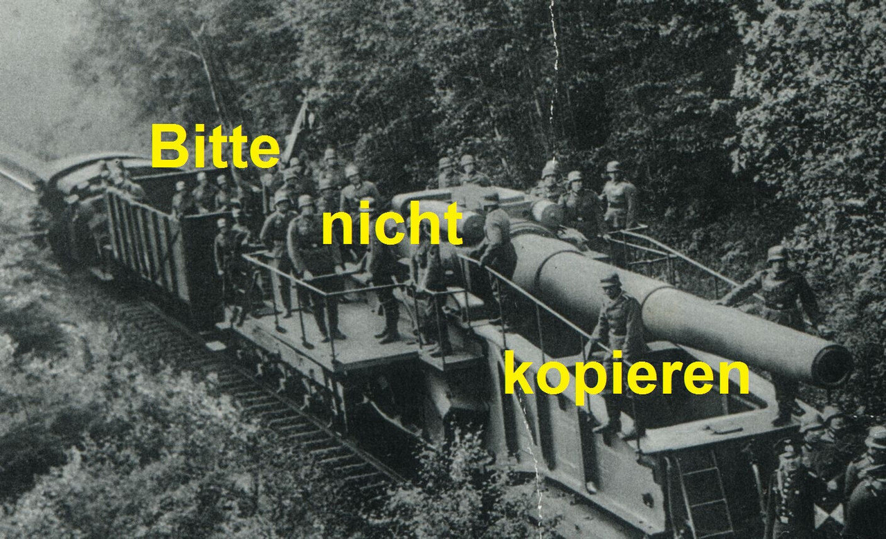 28 cm K (E) Bruno Eisenbahngeschütz Lokomotive Eisenbahn Kleinlok Feldpost 25288