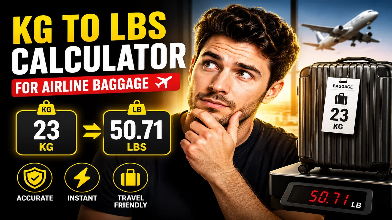 Kg To Lbs Calculator For Airline Baggage