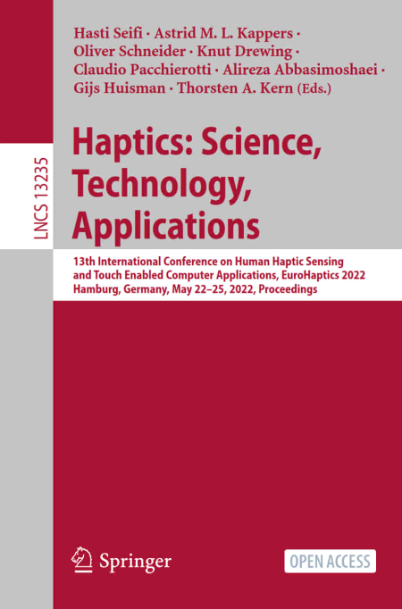 Haptics: Science, Technology, Applications: 13th International Conference on Human Haptic Sensing and Touch Enabled Computer
