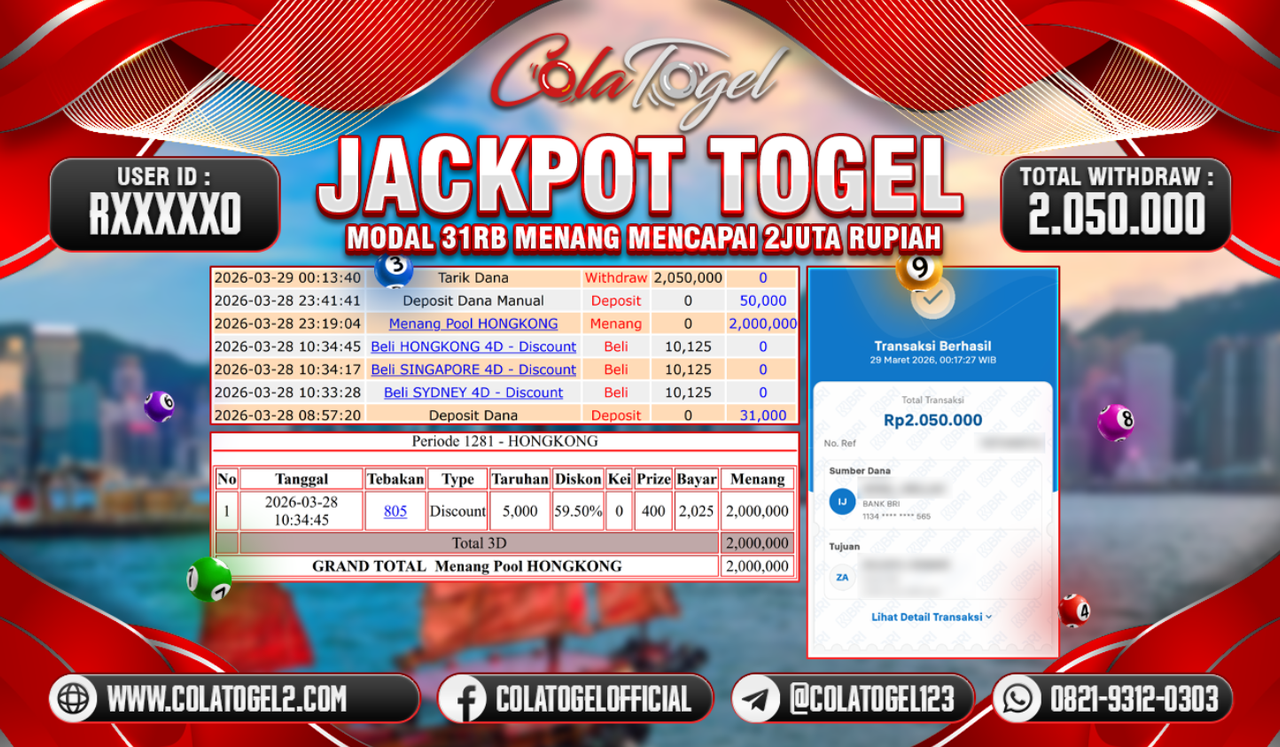 JACKPOT HONGKONG LOTTO!!