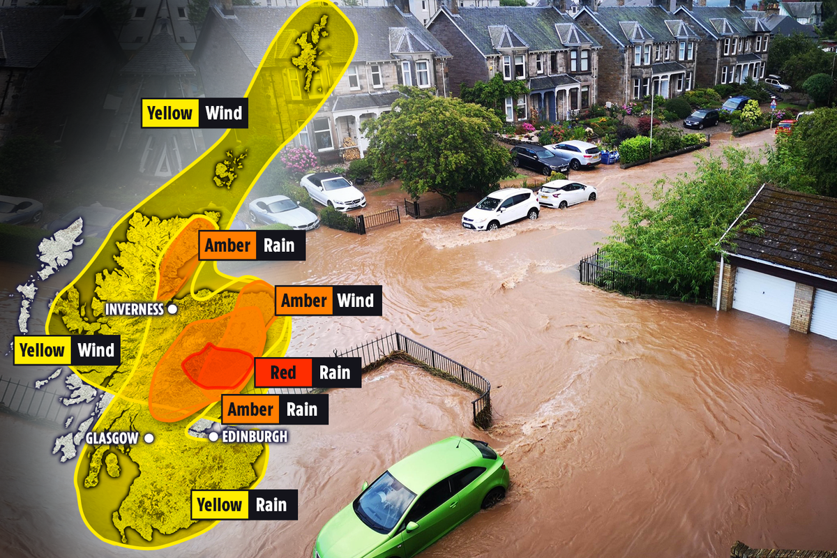 Red Weather Warning In Scotland