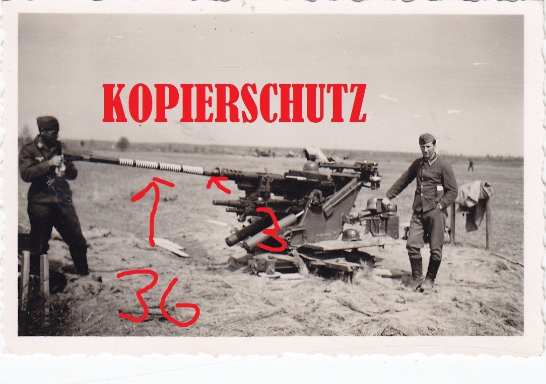 2cm Flak 38 mit Hammer-dicker Abschuß-Bilanz insgesamt 39 Abschüsse Ringe