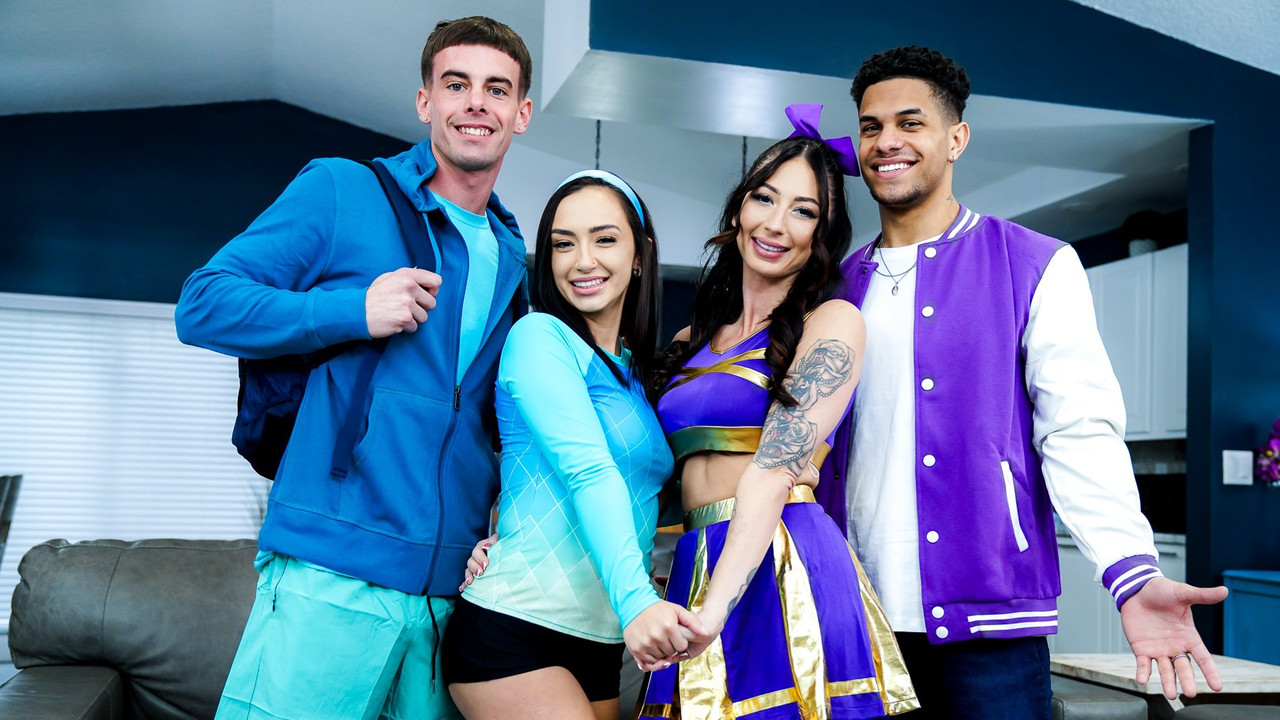 SisSwap 26 02 22 Selina Garcia, Lily Jordan Swimmer vs Cheerleader Swap