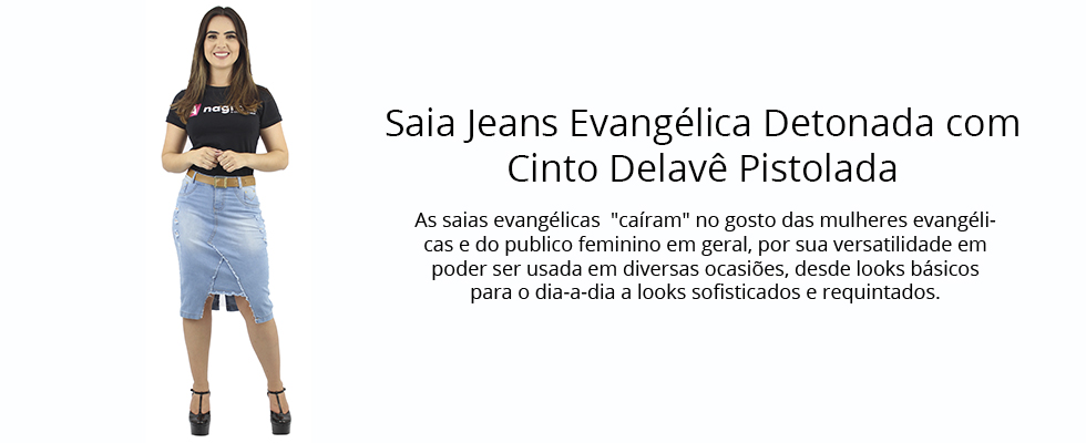 saia jeans descrição