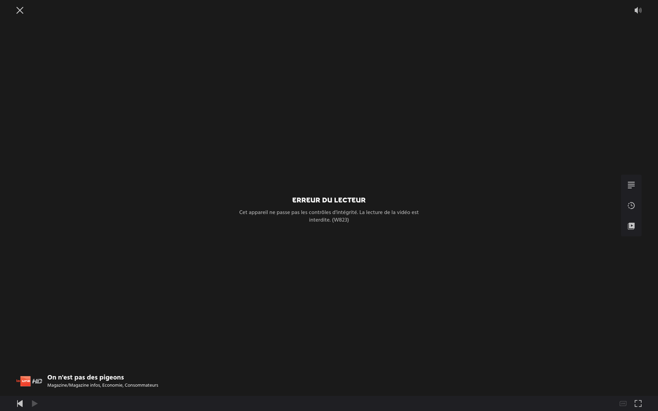 capture ecran telesat une fois que j'ai cliqué sur pigeons