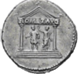 Glosario de monedas romanas. TEMPLO DE ROMA Y AUGUSTO. 7