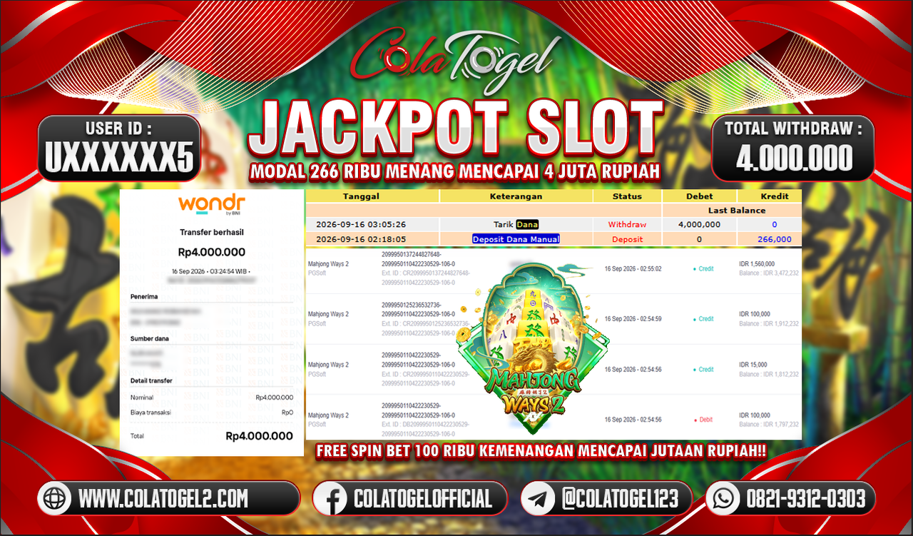 JACKPOT SLOT GACORR !!!