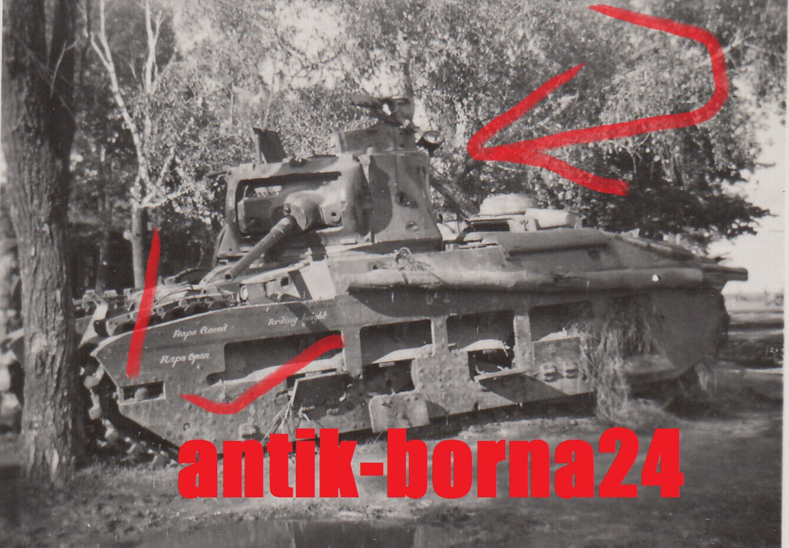 Foto Soldat Gebirgs-Division Beute Panzer Tank Mark II Matilda Rußland L&L2
