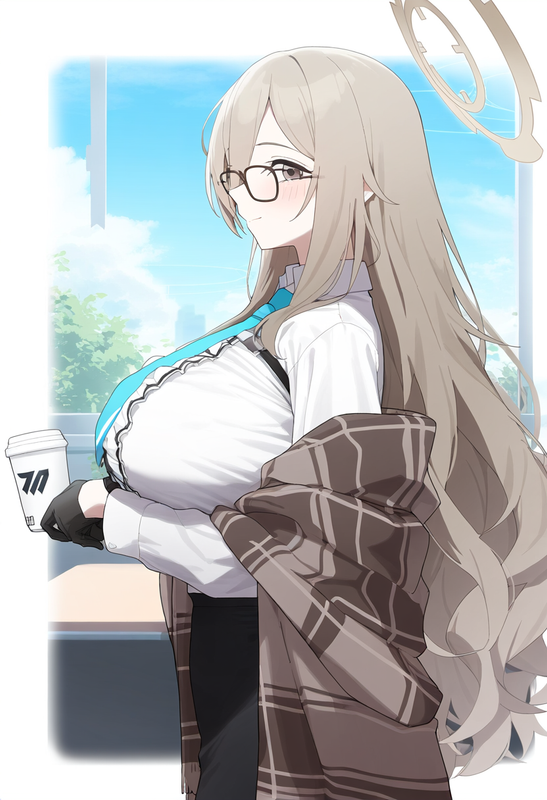 1girl, akane (blue archive), blue archive, official art, alternate costume, alte s-989542356