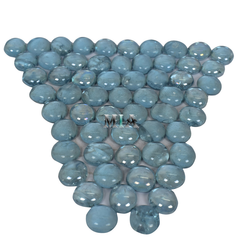 Marbles Stones Gems Flat Nuggets Decorative Round Glass Pebble for Home Garden 