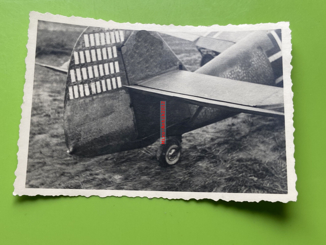 Foto aus Nachlass Pilot Hans Tilly, Messerschmitt Bf 109, Heckansicht (N)50834