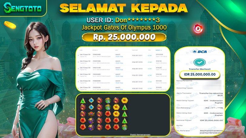 BUKTI PEMBAYARAN SLOT GATES OF OLYMPUS 1000