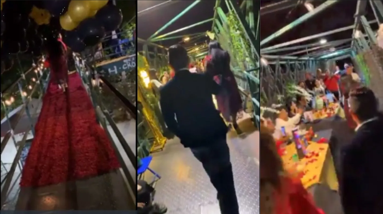 Guadalajara: toman puente peatonal como casino, celebraban un cumpleaños