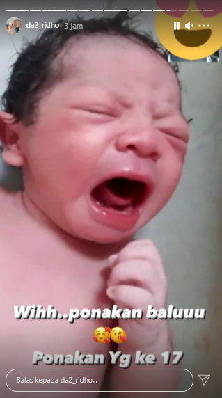 Anak Rizki DA dan Nadya Mustika Rahayu lahir