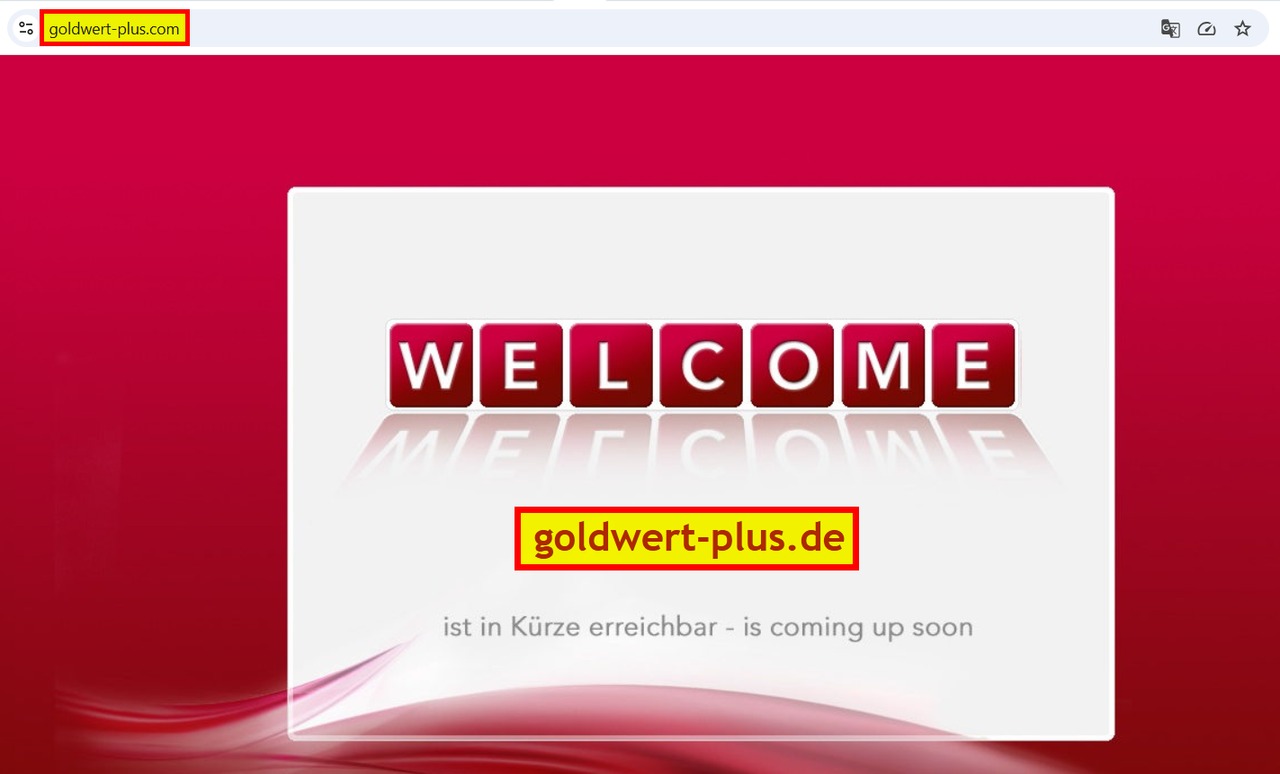 www goldwert plus com leitet weiter auf goldwert plus de