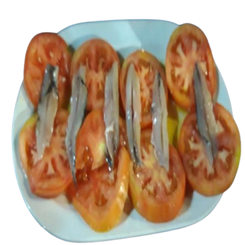 tomate raf o kumato con anchoas