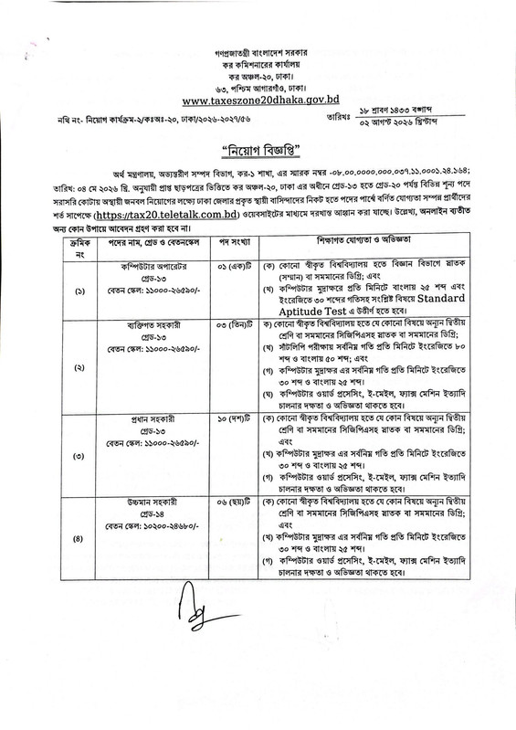 Taxes-Zone-20-Dhaka-Job-Circular-2026-PDF-1