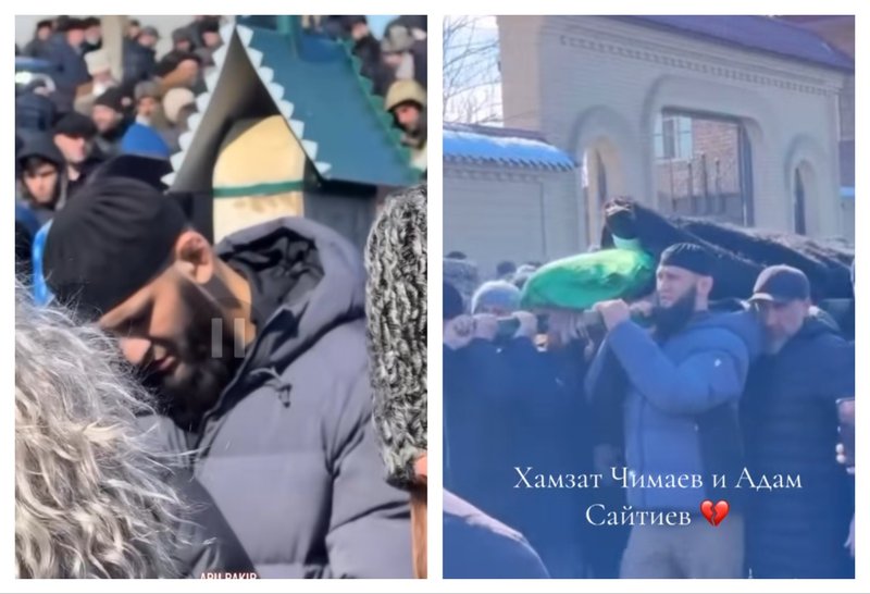 Хамзат Чимаев участва в погребението на Бувайсар Сайтиев