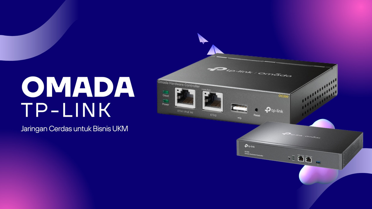 Tampilan dashboard Omada SDN Controller dari TP-Link yang menunjukkan statistik jaringan secara real-time