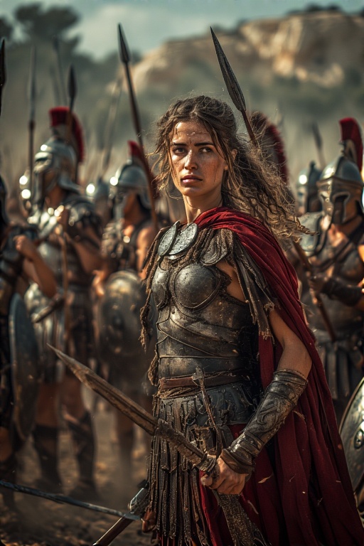Greek-Warrior-Female-Spears-Sw-22