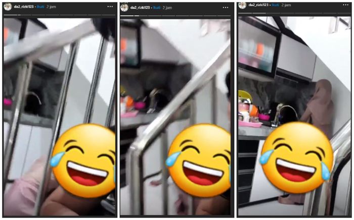 Tingkah Nadya direkam Rizki