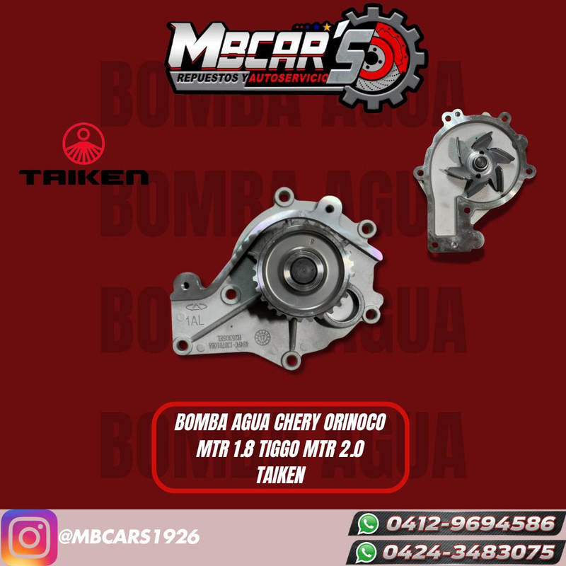 BOMBA DE AGUA CHERY ORINOCO M1.8 TIGGO 2.0