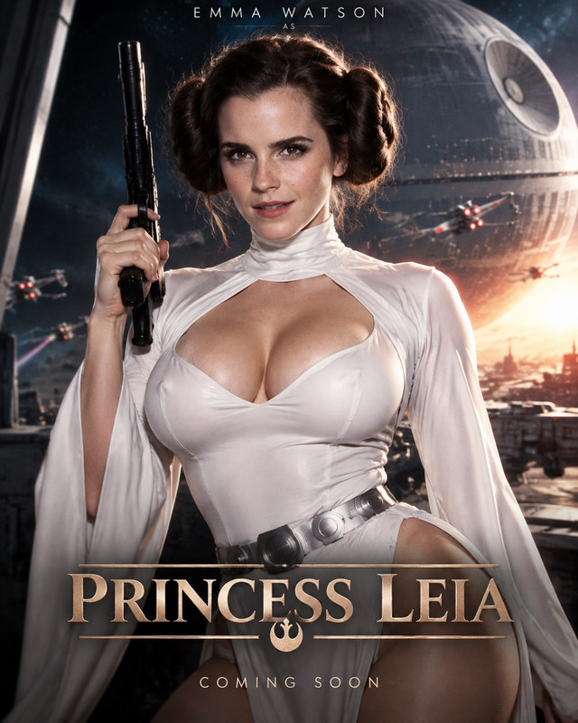 Emma Watson Princess Leia