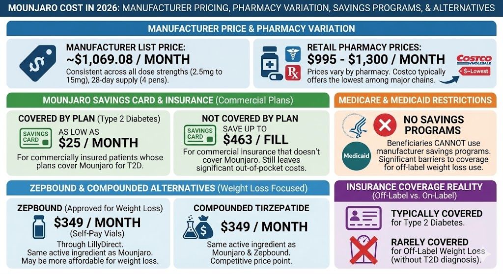Mounjaro Price Chart 2026