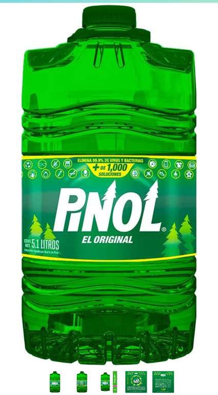 Amazon: Pinol 5.1 L. precio con planea y ahorra, envío gratis Prime 
