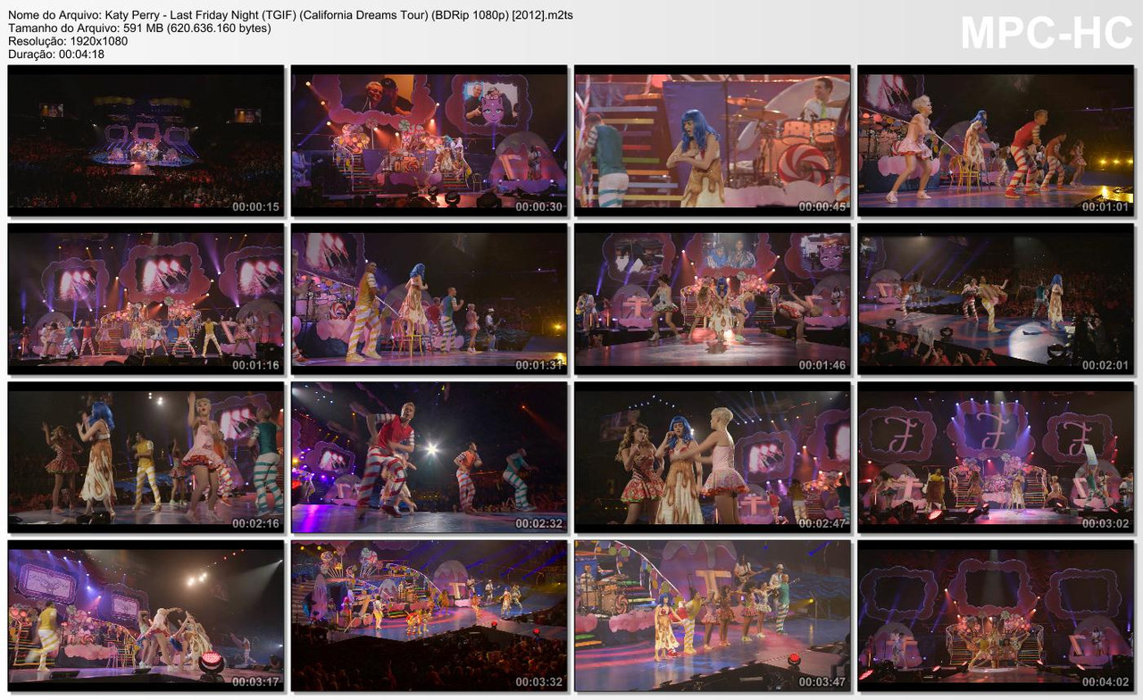 Katy Perry - Last Friday Night (TGIF) (California Dreams Tour) (BDRip 1080p) [2012]