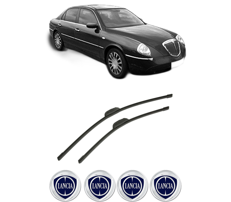 Set stergatoare auto LANCIA THESIS (841_) din 2002-2009, pentru parbriz auto, 2 bucati, Bosch Aerotwin Retrofit, din cauciuc siliconat rezistent, 4 Stickere Auto LANCIA